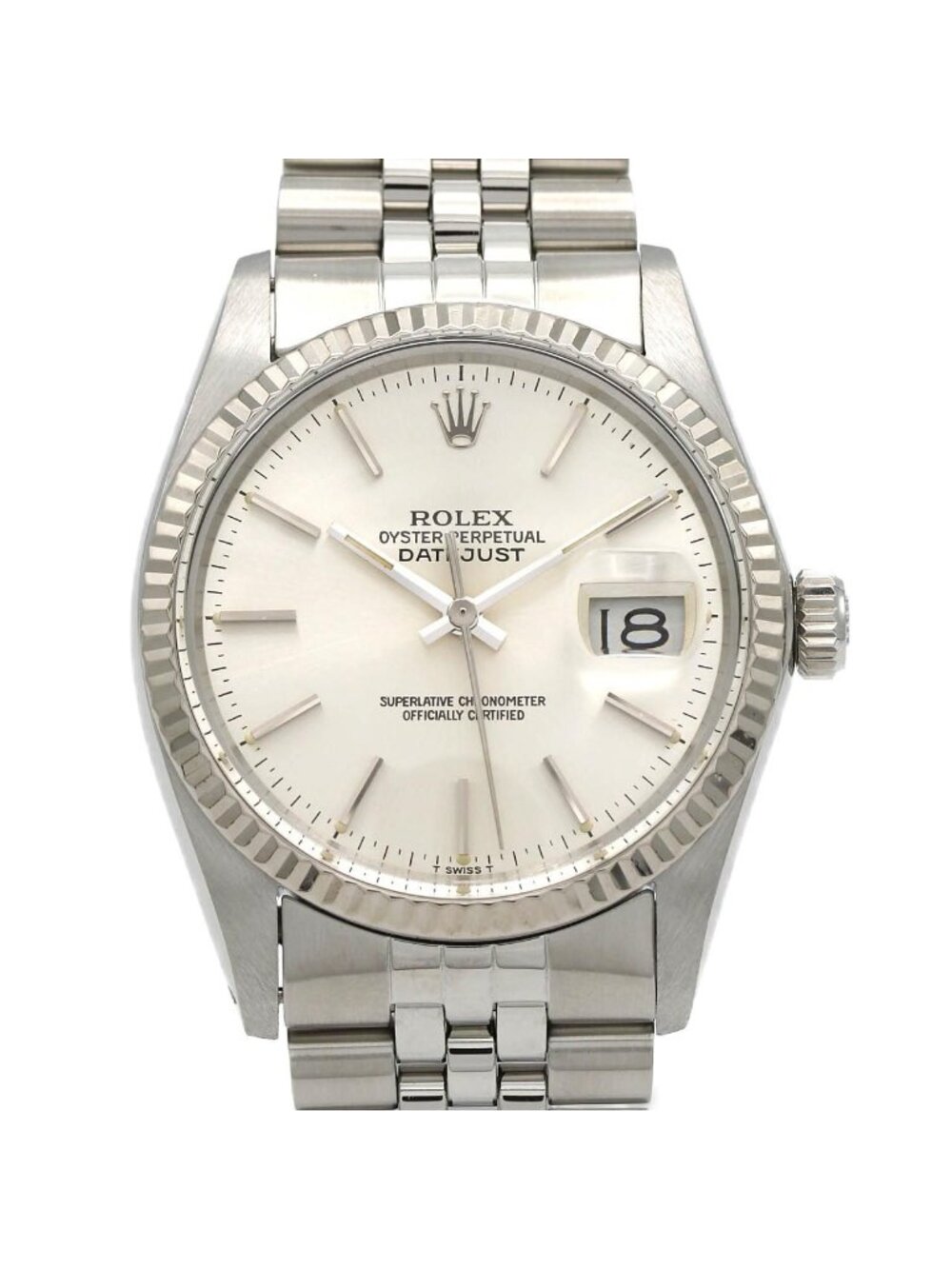 Rolex Datejust Stainless Steel White Gold Automatic